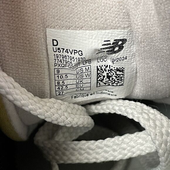 New Balance 574 Classic Athletic Shoes Green White US Men Size 10 New - Picture 6 of 6